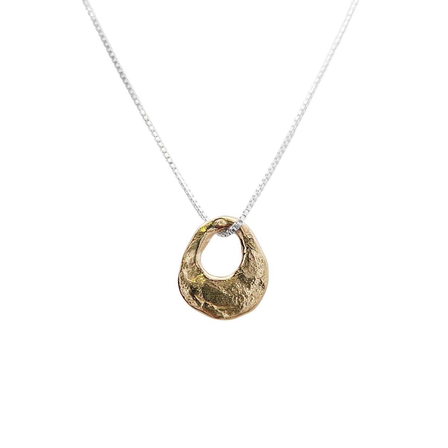Organic Bronze Eclipse Pendant