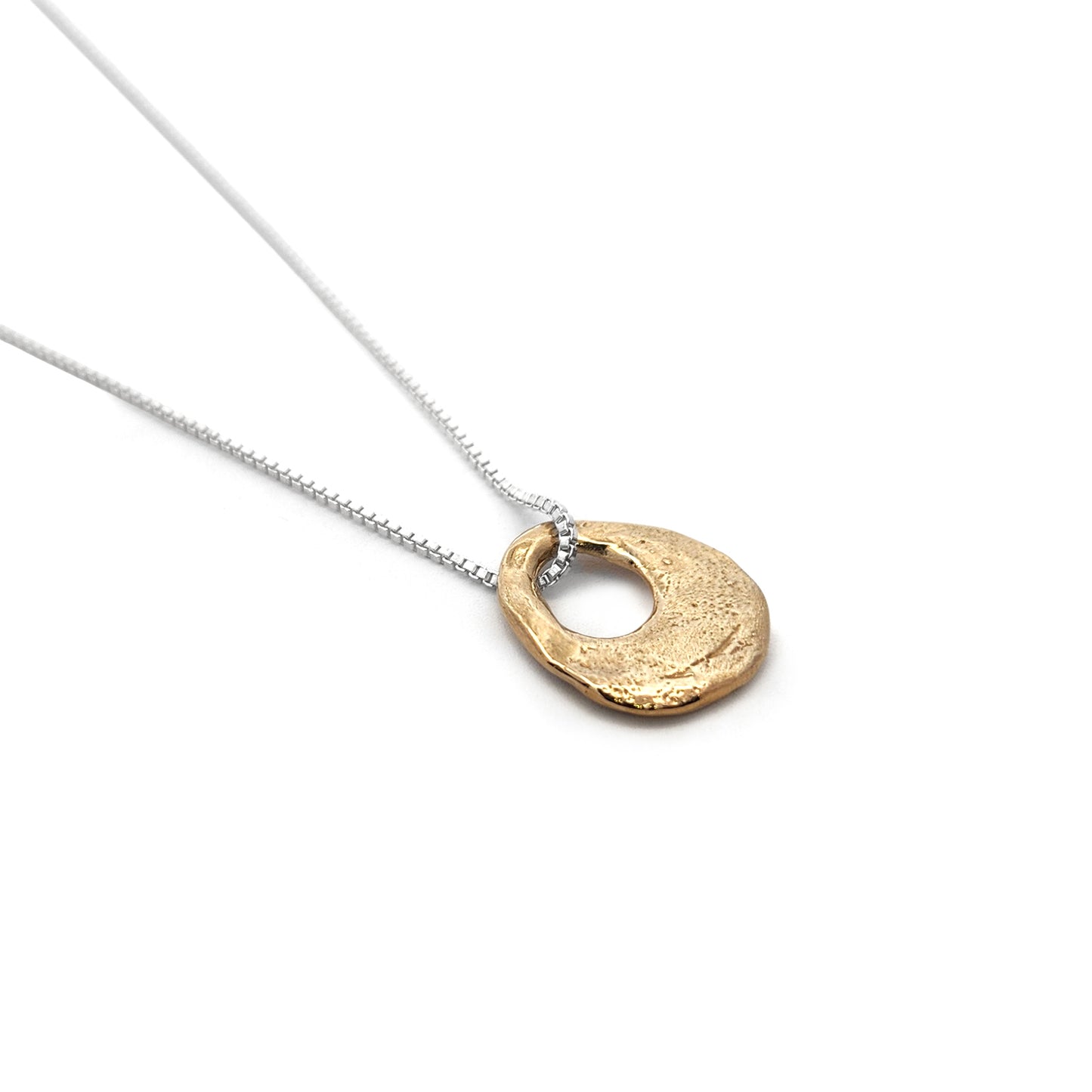 Organic Bronze Eclipse Pendant