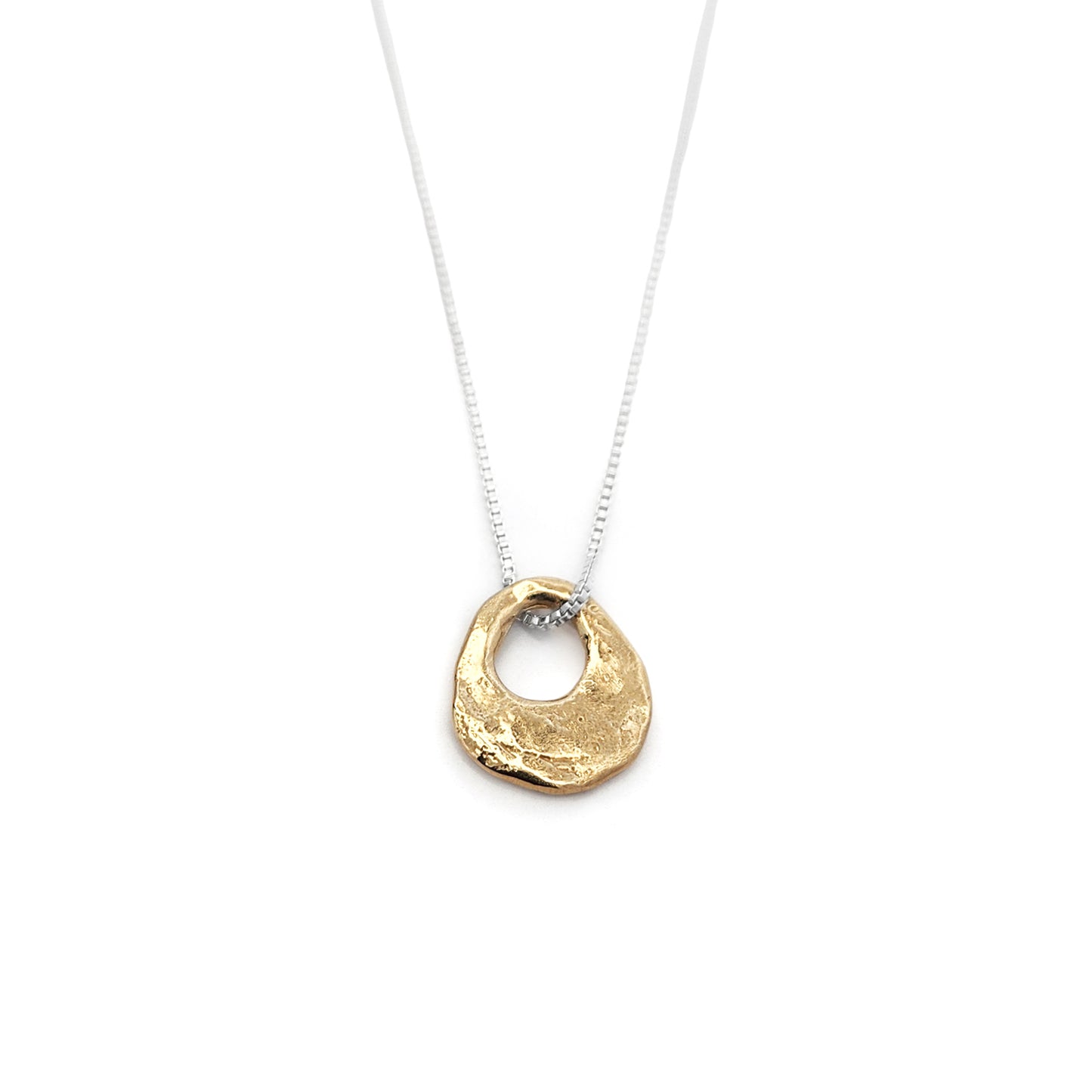 Organic Bronze Eclipse Pendant