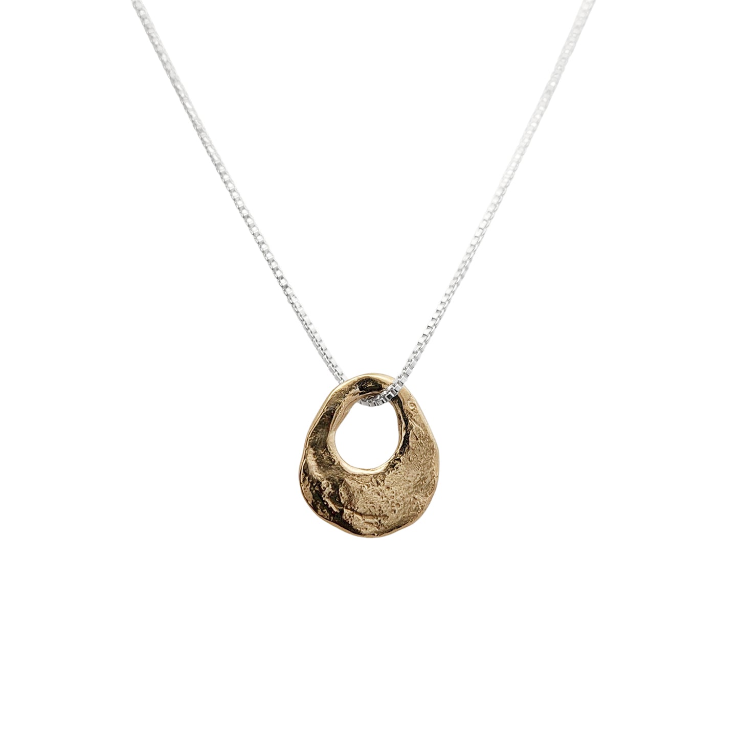 Organic Bronze Eclipse Pendant