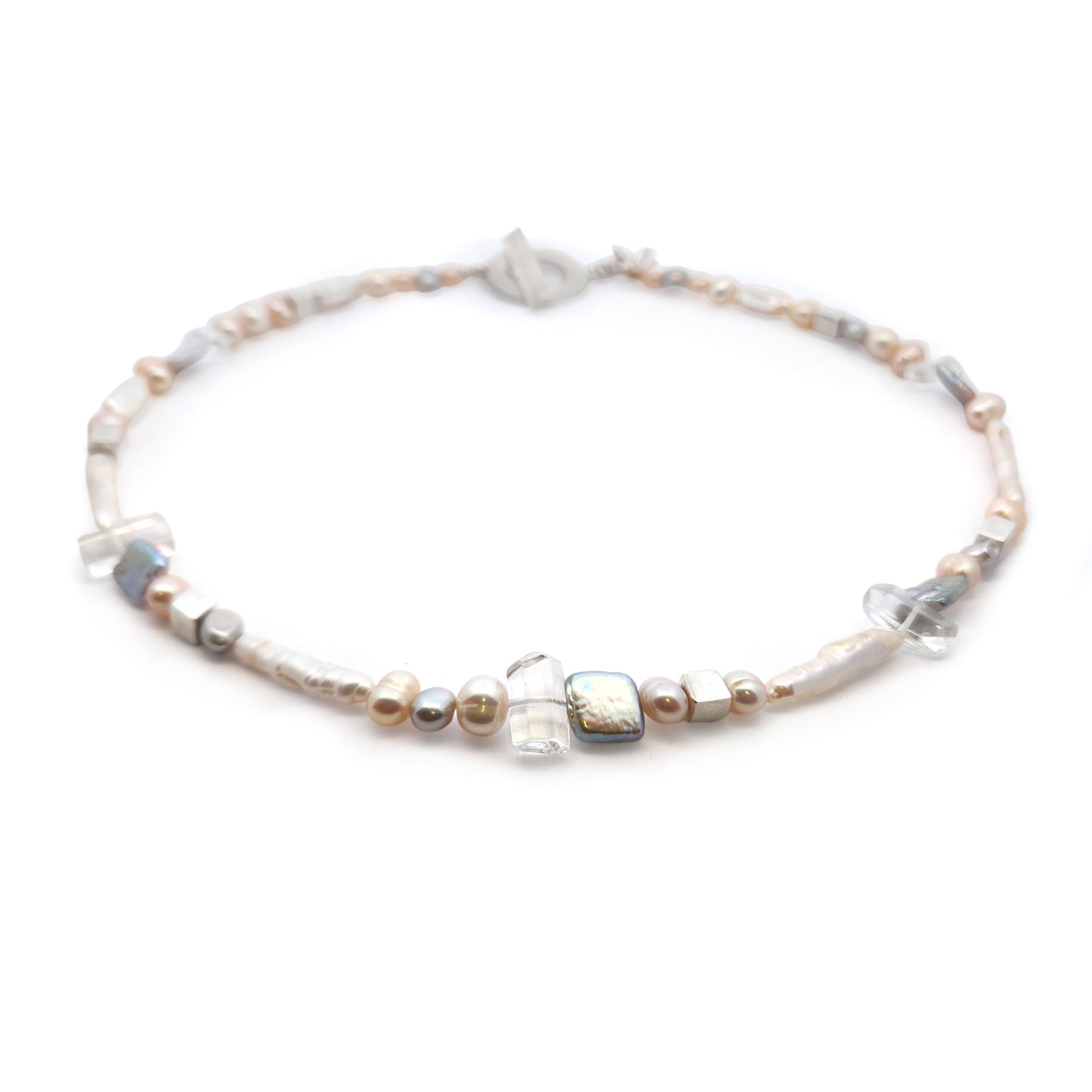 Freshwater Pearl & Quartz Beaded Necklace