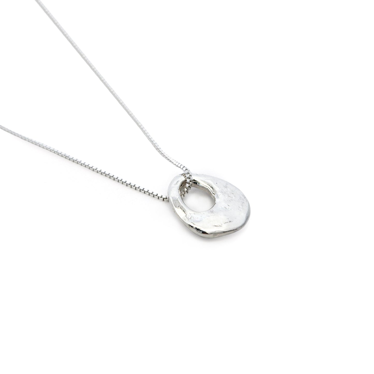Organic Silver Eclipse Pendant