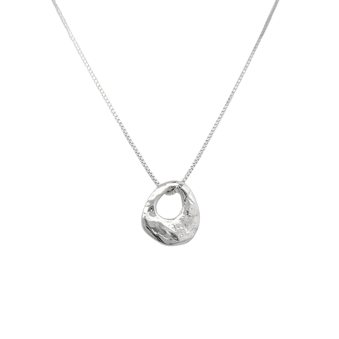 Organic Silver Eclipse Pendant