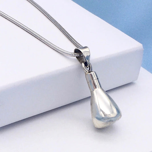 Sterling Silver Potion Bottle Urn Necklace