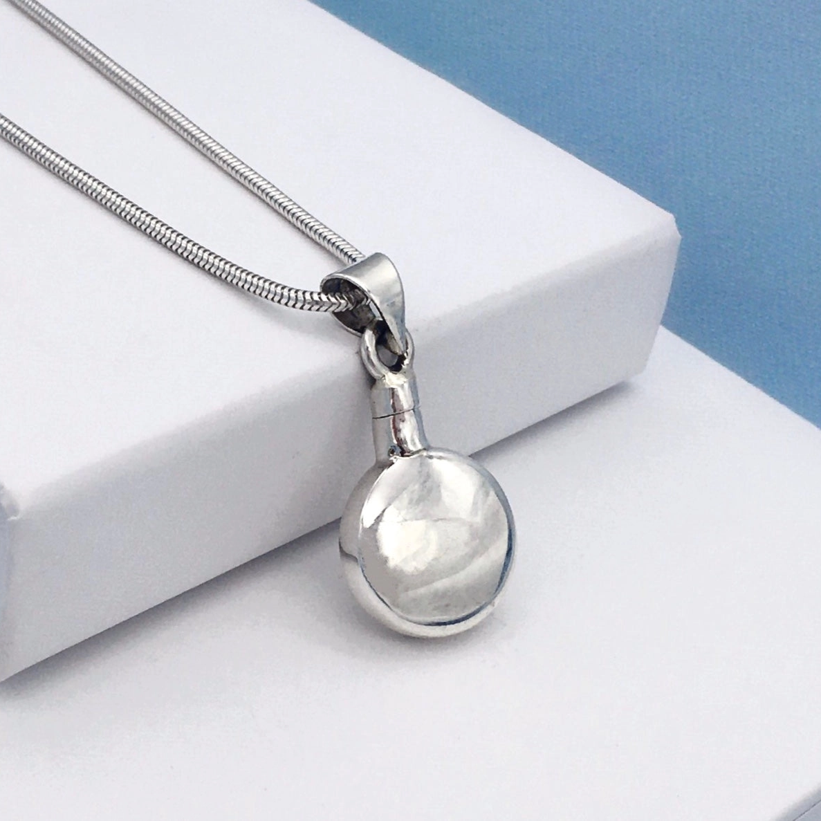 Sterling Silver Urn Necklace