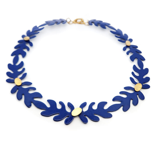 Blue & Gold Matisse Necklace