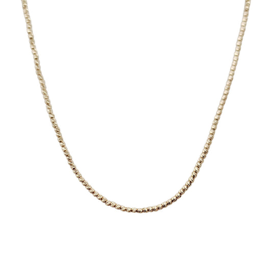 10k Yellow Gold 1.5mm Diamond-Cut Chain Necklace