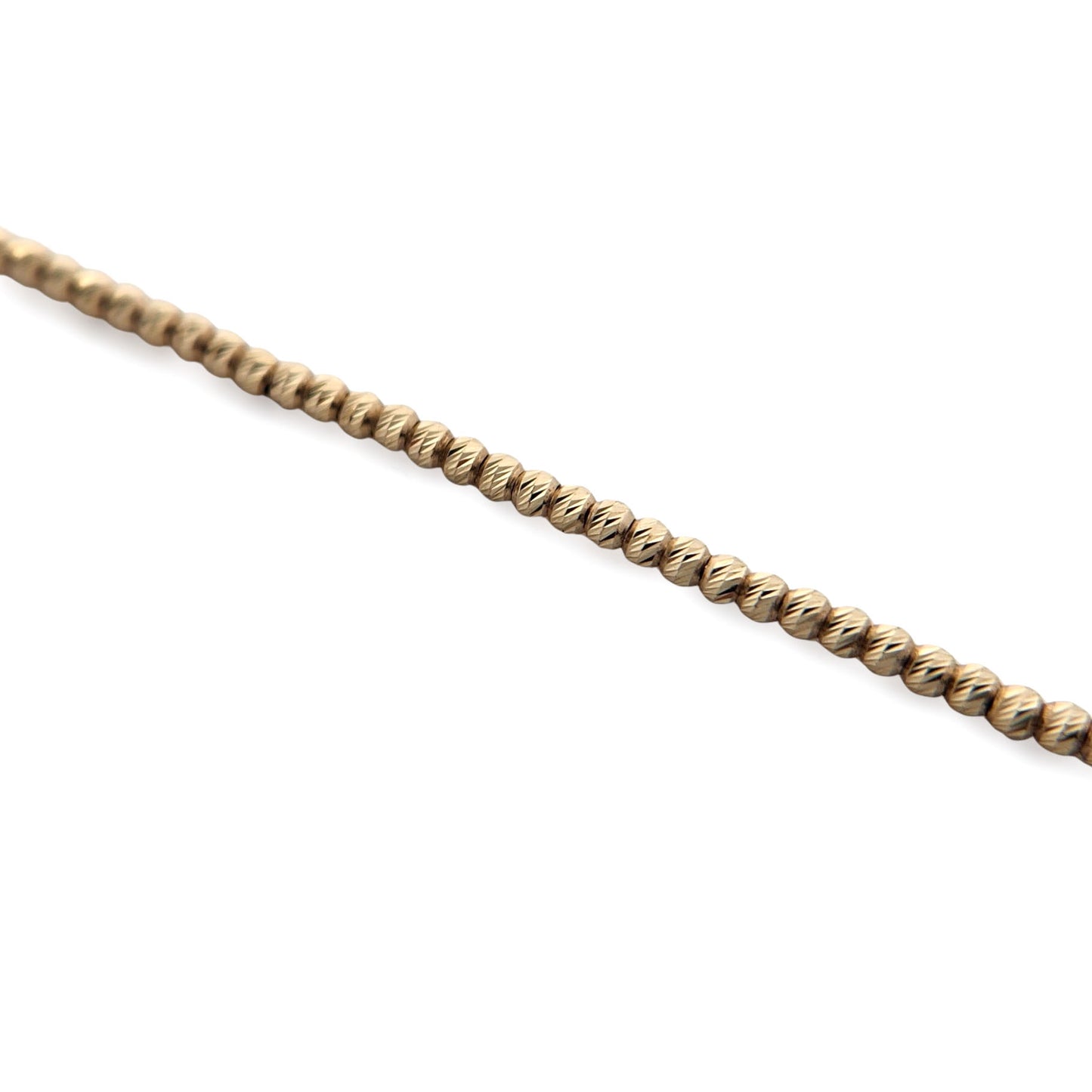 10k Yellow Gold 1.5mm Diamond-Cut Chain Necklace