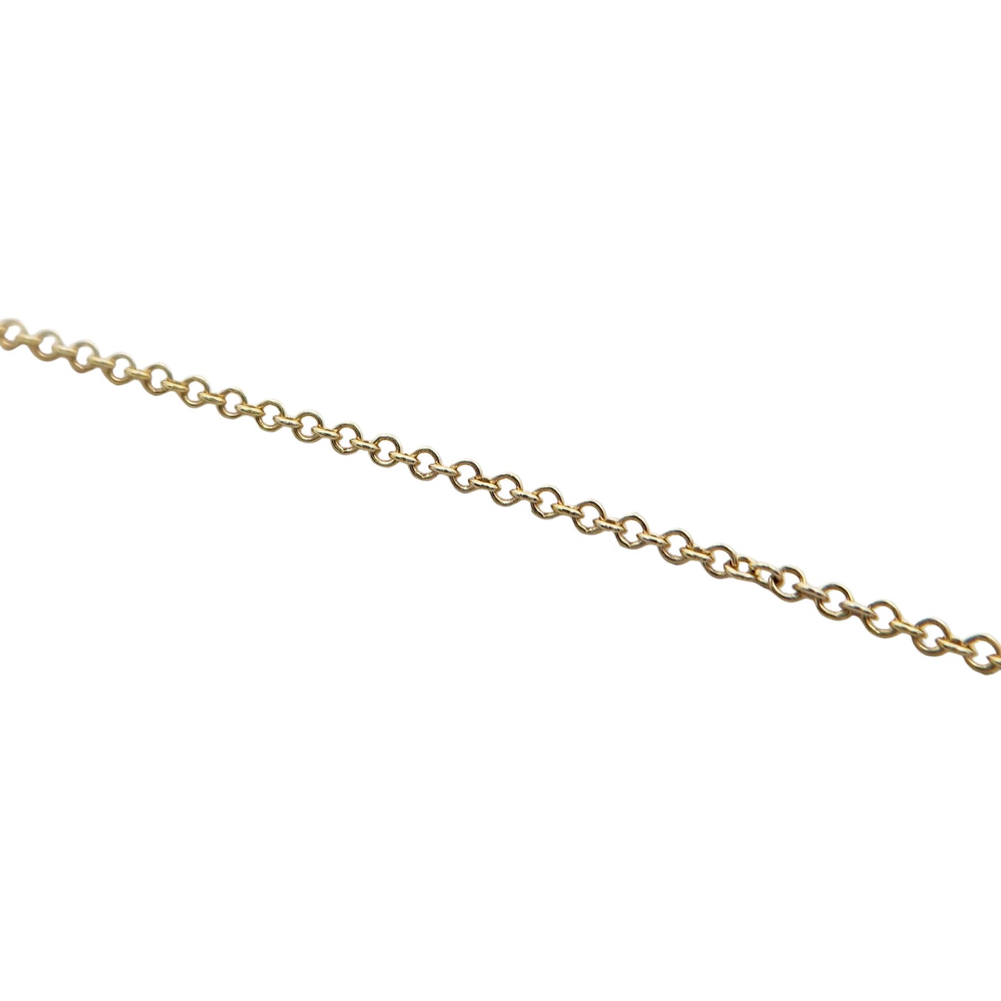Dainty 14k 1mm Yellow Gold Rolo Chain