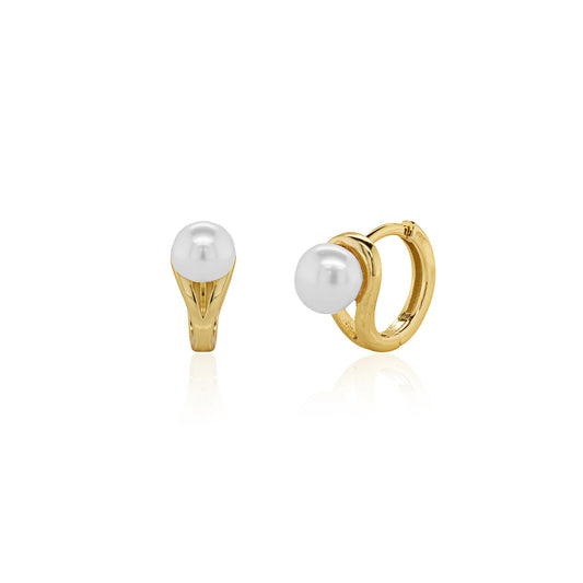 Freshwater Pearl Huggie Earrings