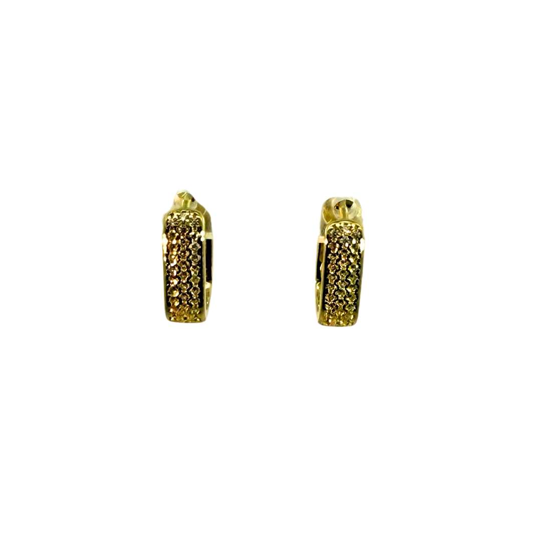 Square Huggie Hoop Earrings