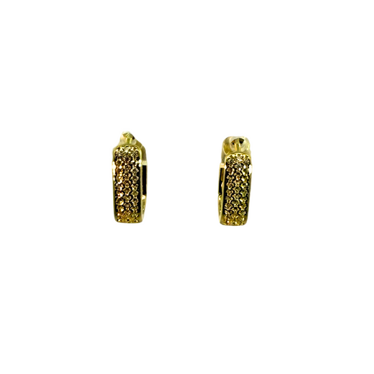 Square Huggie Hoop Earrings
