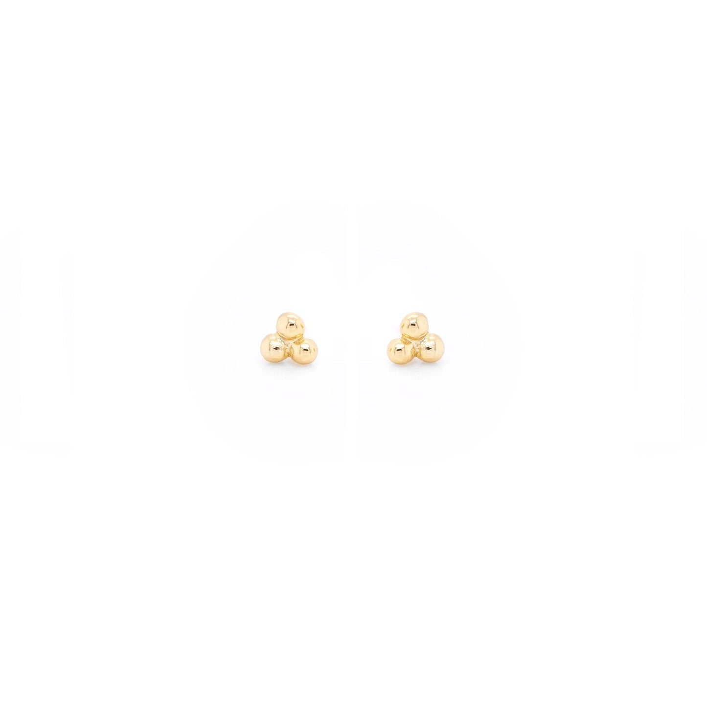 3 Bead Trifecta Stud Earrings