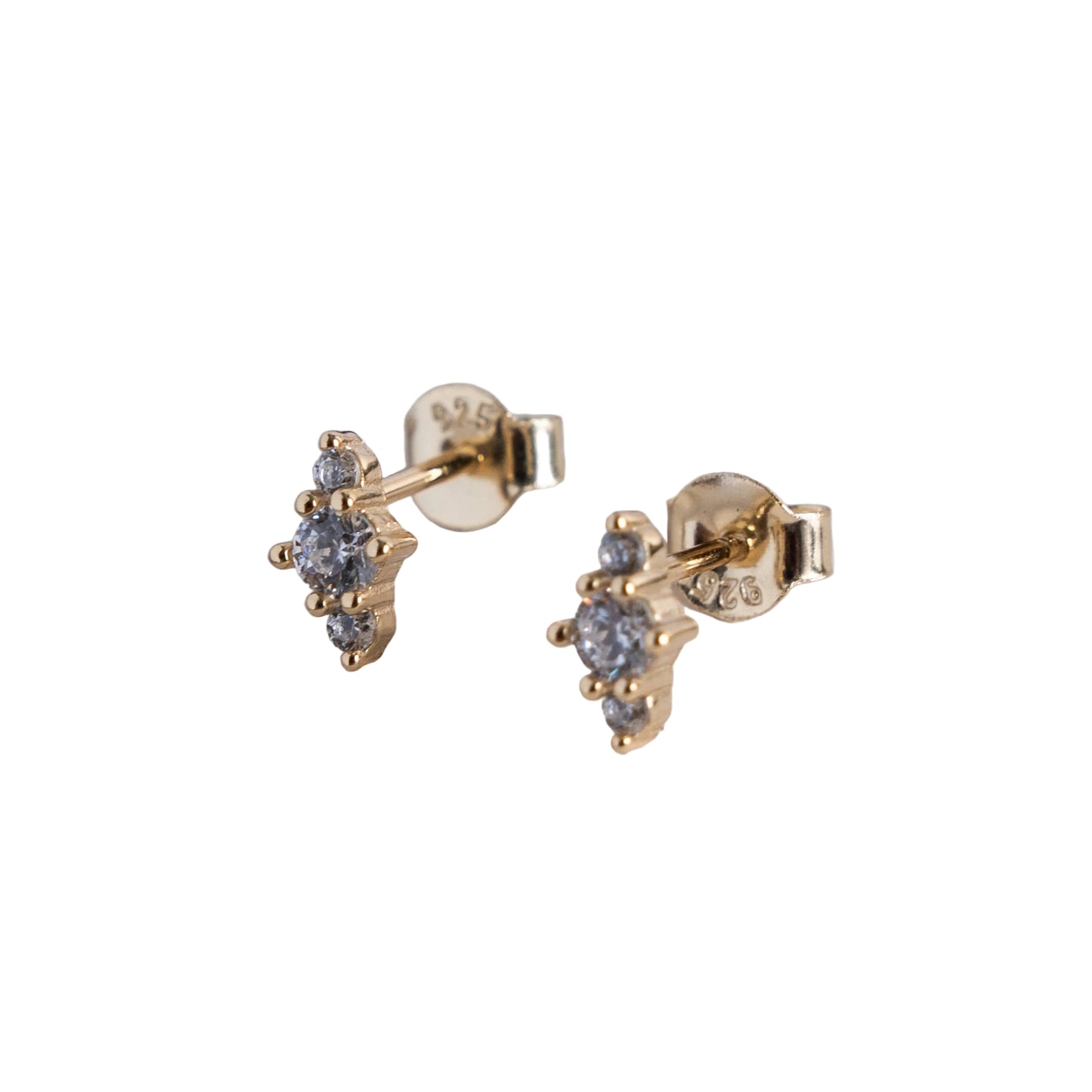 Dainty Cubic Zirconia Stud Earrings