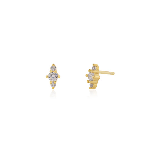 Dainty Cubic Zirconia Stud Earrings