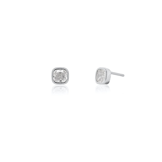 Rounded Square CZ Studs