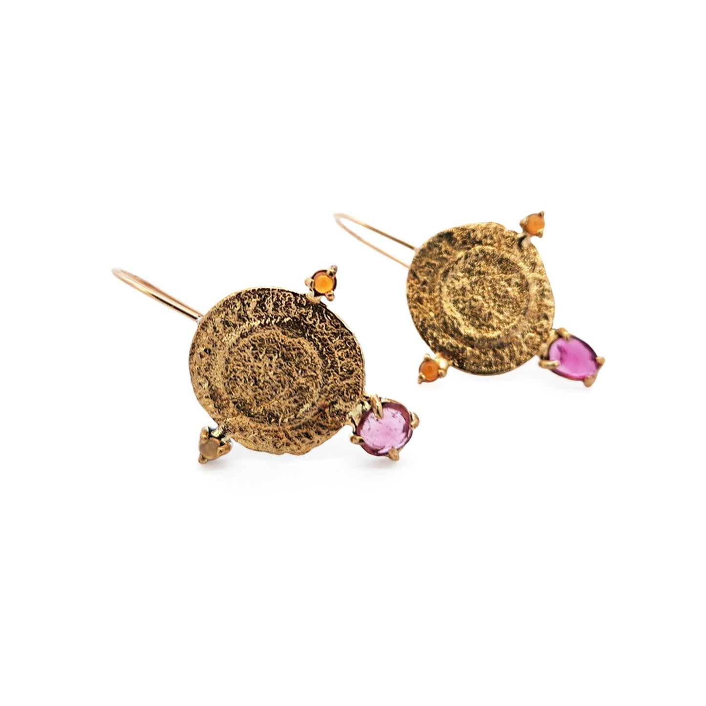 Roman Coin Drop Earrings