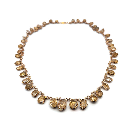 Rough Herkimer Diamond Collar Necklace