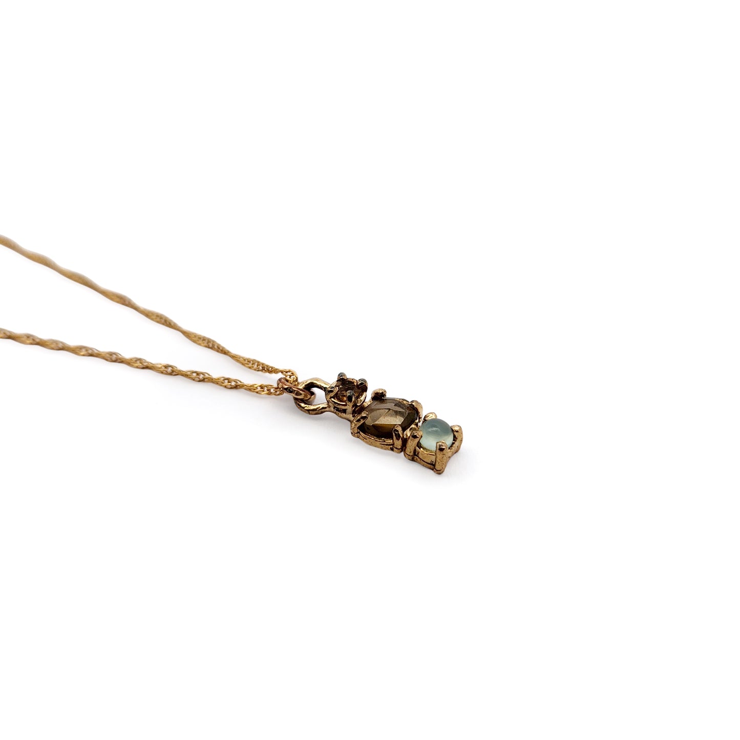 Mixed Stacked Gem Pendant