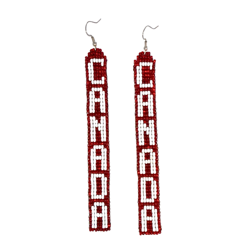 Canada Beaded Earrings