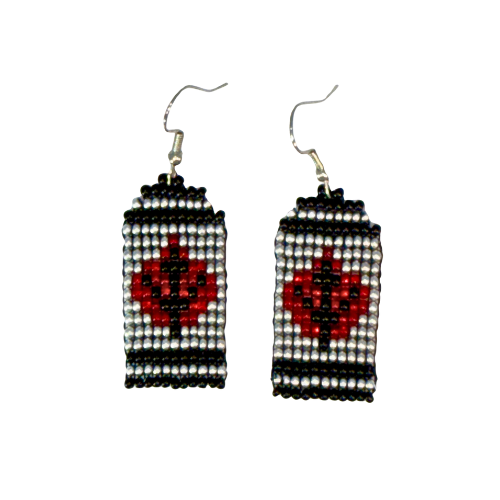 Maple Leaf Beaded Earrings