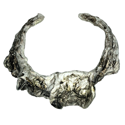 Silver Collar Paper Necklace