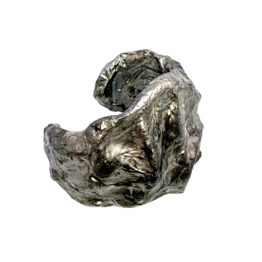 Silver Paper Cuff Bracelet