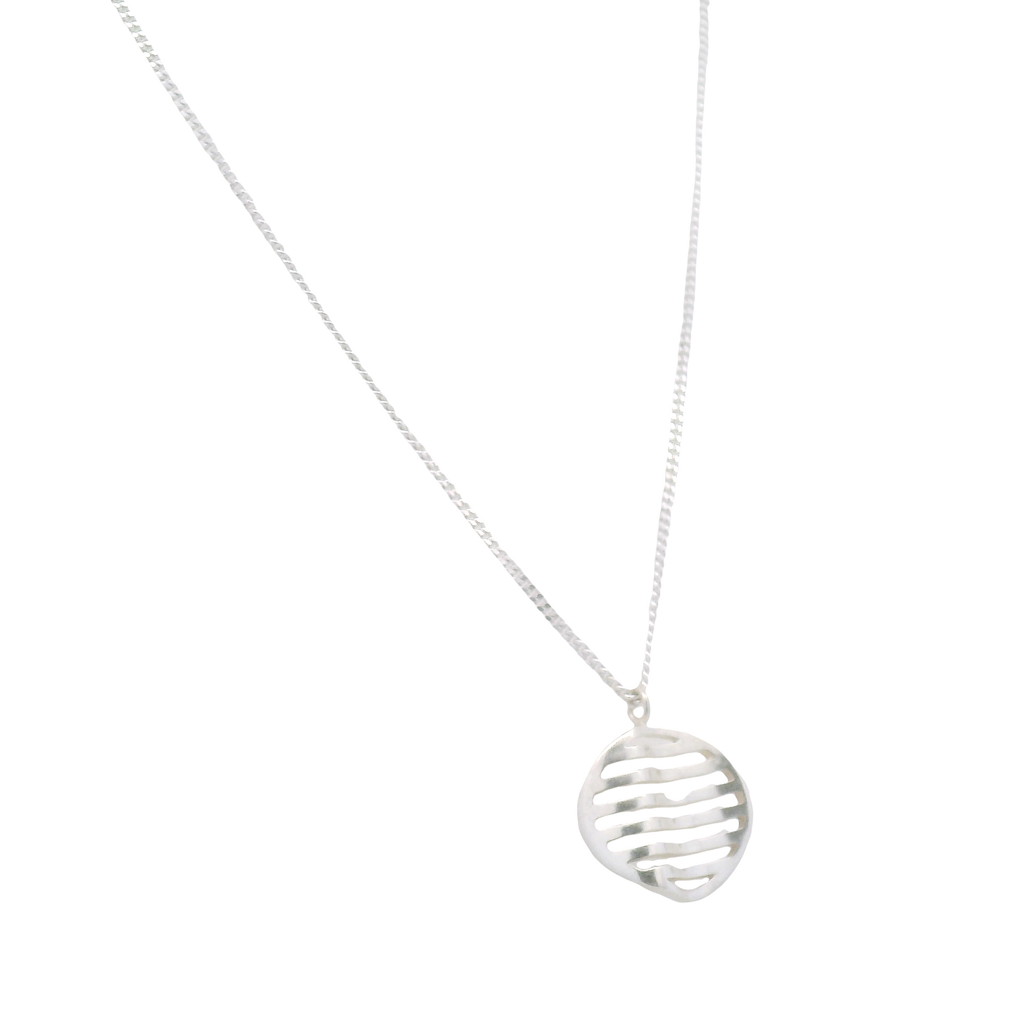 Sterling Silver Wave Pendant