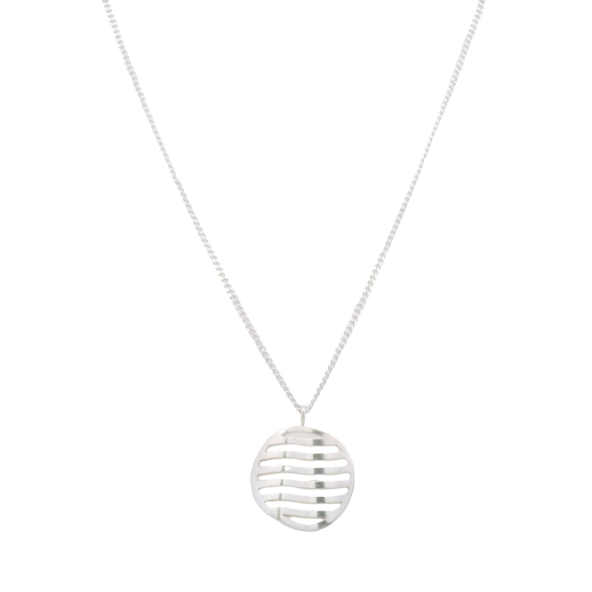 Sterling Silver Wave Pendant
