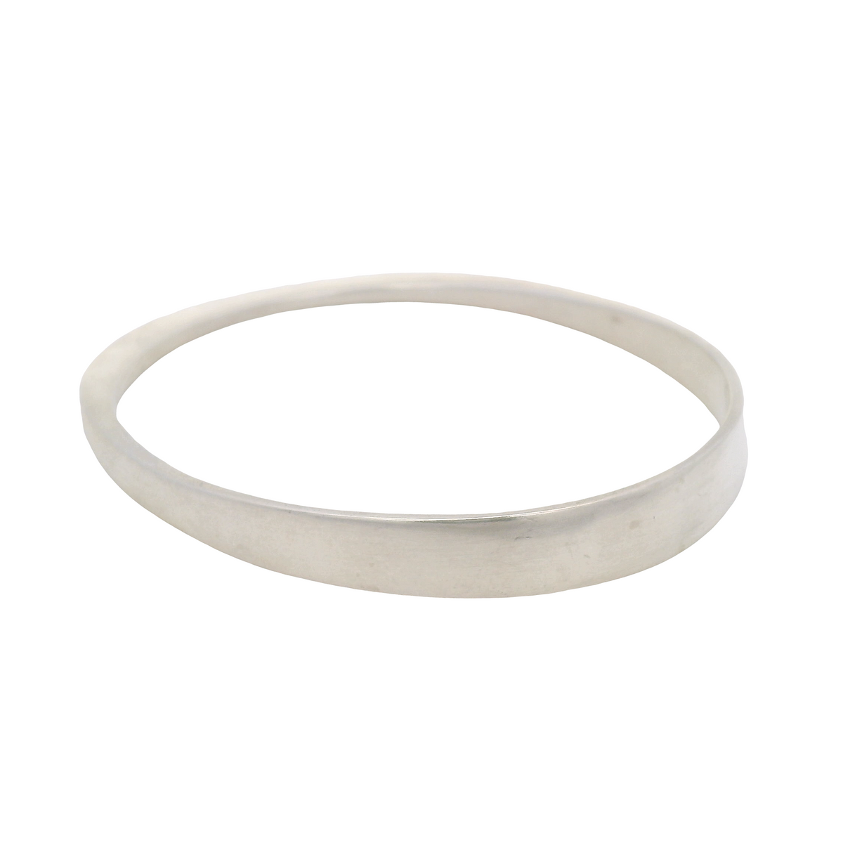 Sterling Silver Oval Bangle
