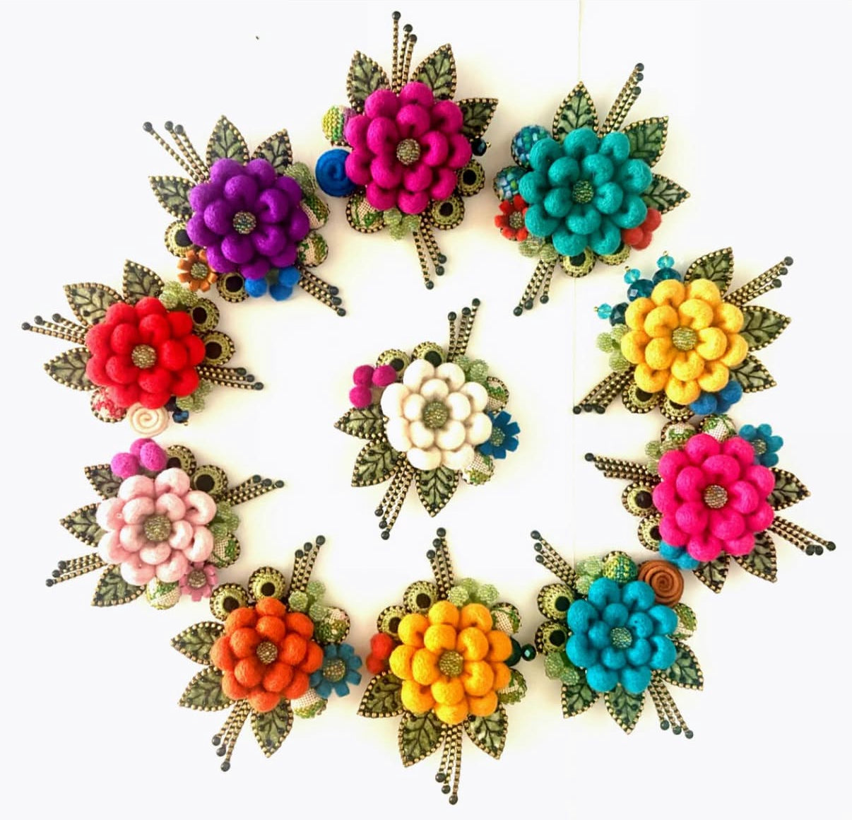 Fuzzy Bloom Brooch
