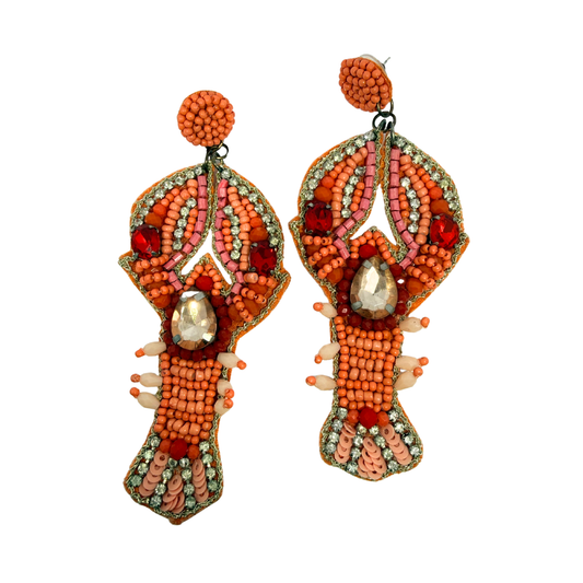 Lobster Beaded Earrings