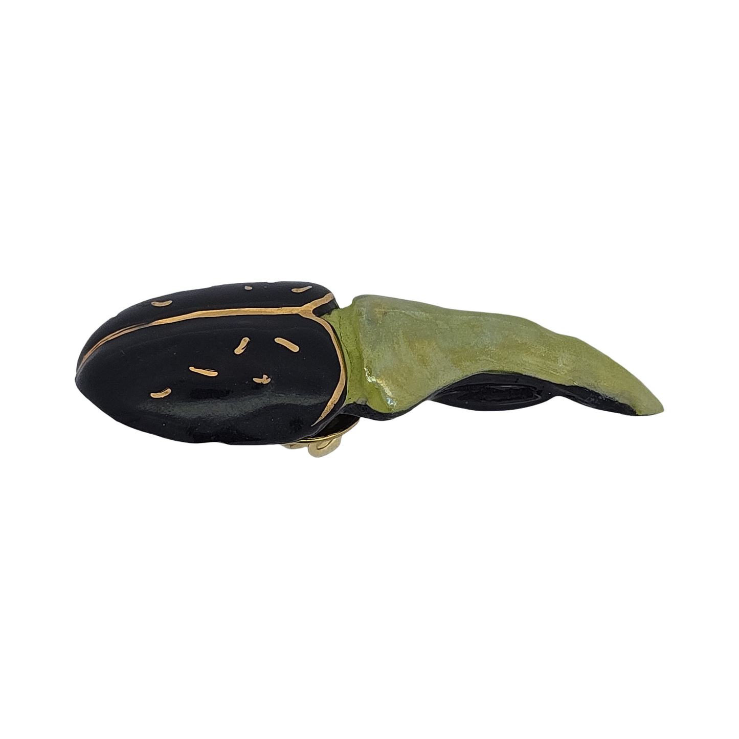 Lime Elephant Beetle Pin