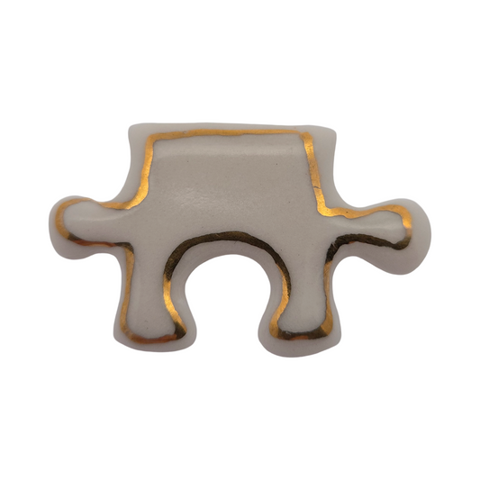 Puzzle Piece Porcelain Pin