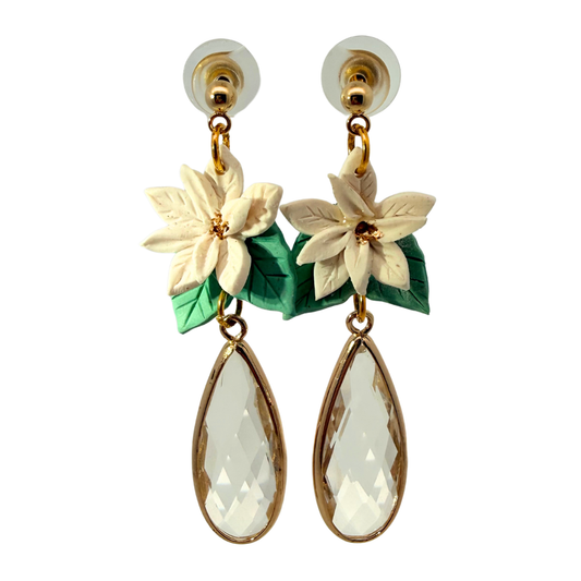 Crystal Flower Earrings