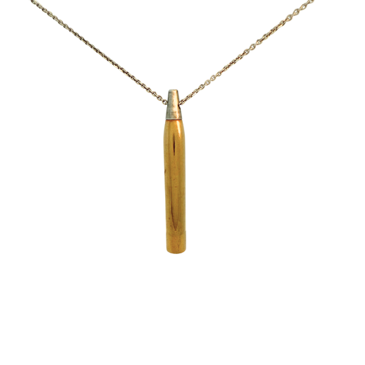 Long Brass Tube Pendant