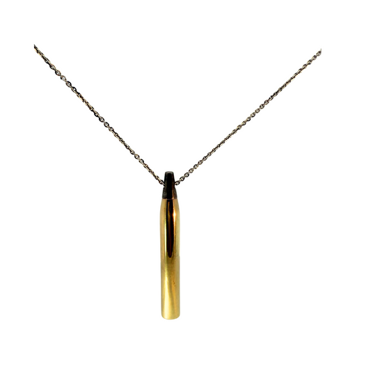 Long Brass Tube Pendant