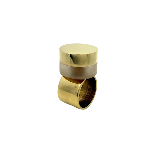 Brass & Acrylic Layered Ring