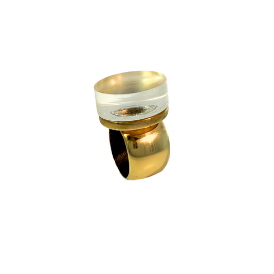 Brass & Acrylic Ring