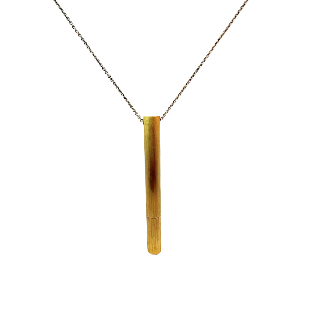 Brass Tube Pendant
