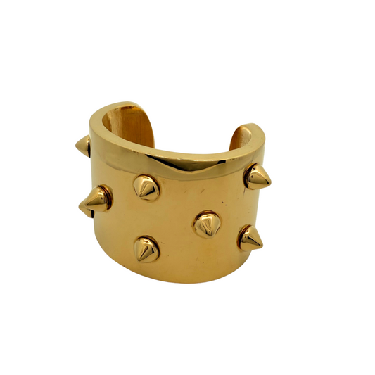 Spiked Brass Cuff