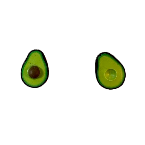 Handmade Avocado Studs