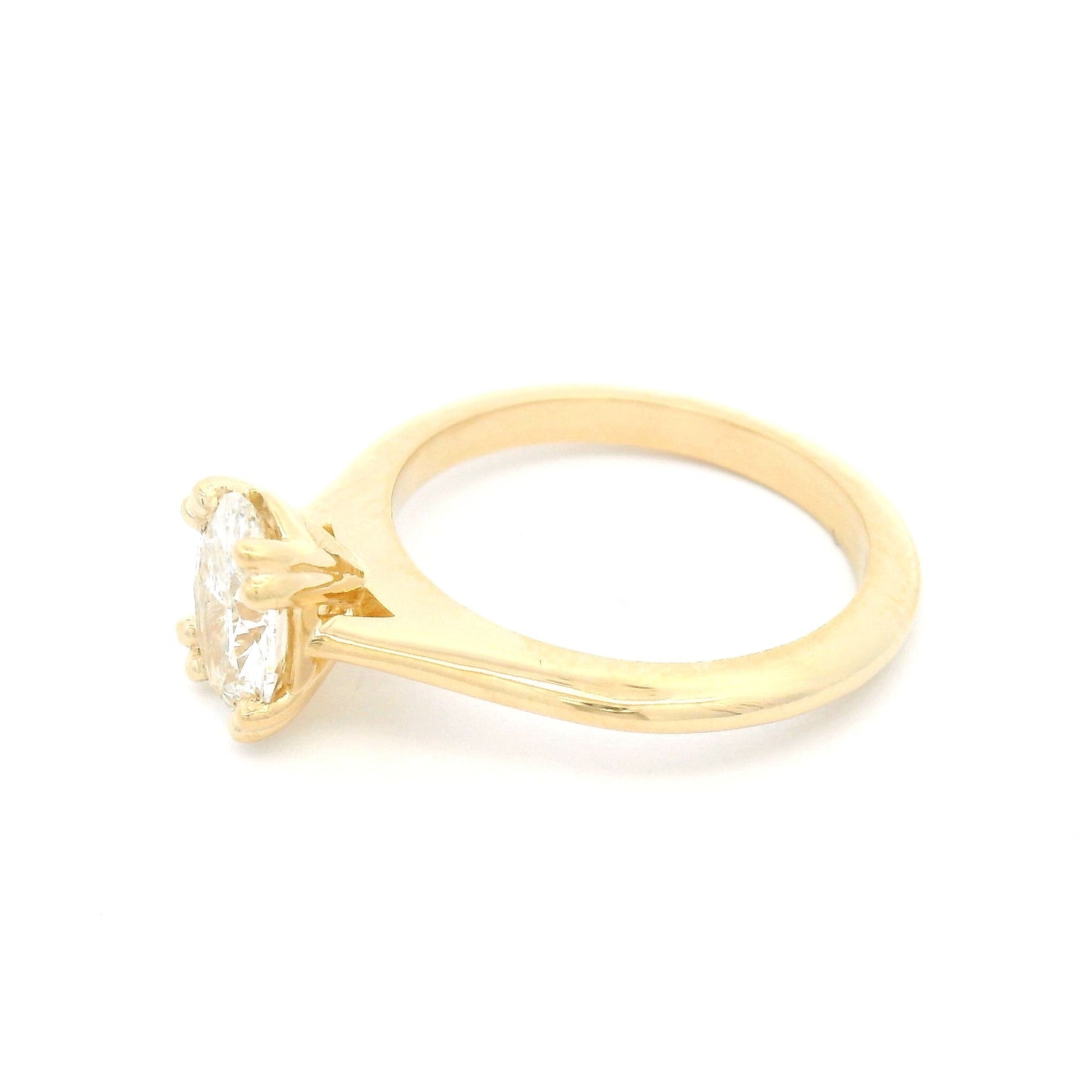 14k Yellow Solitaire with 1.02ct Lab-Grown Oval Diamond