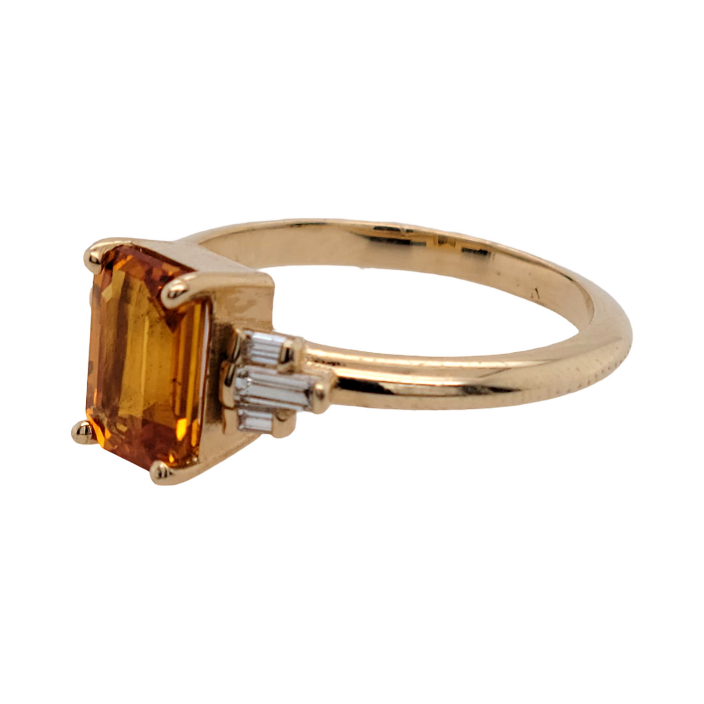 Arancia Rossa - Orange Sapphire Ring