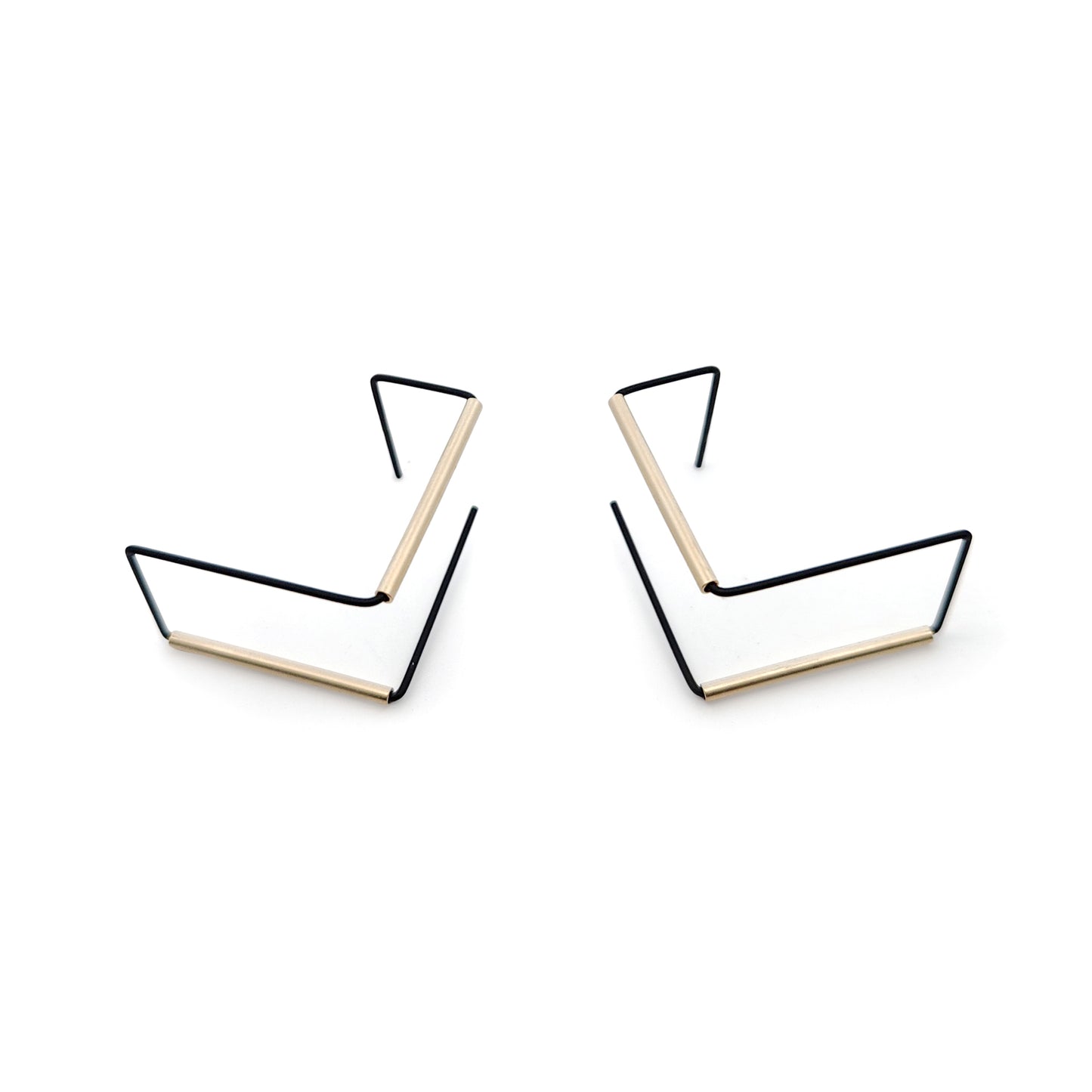 Gold Maze Hoop Earrings