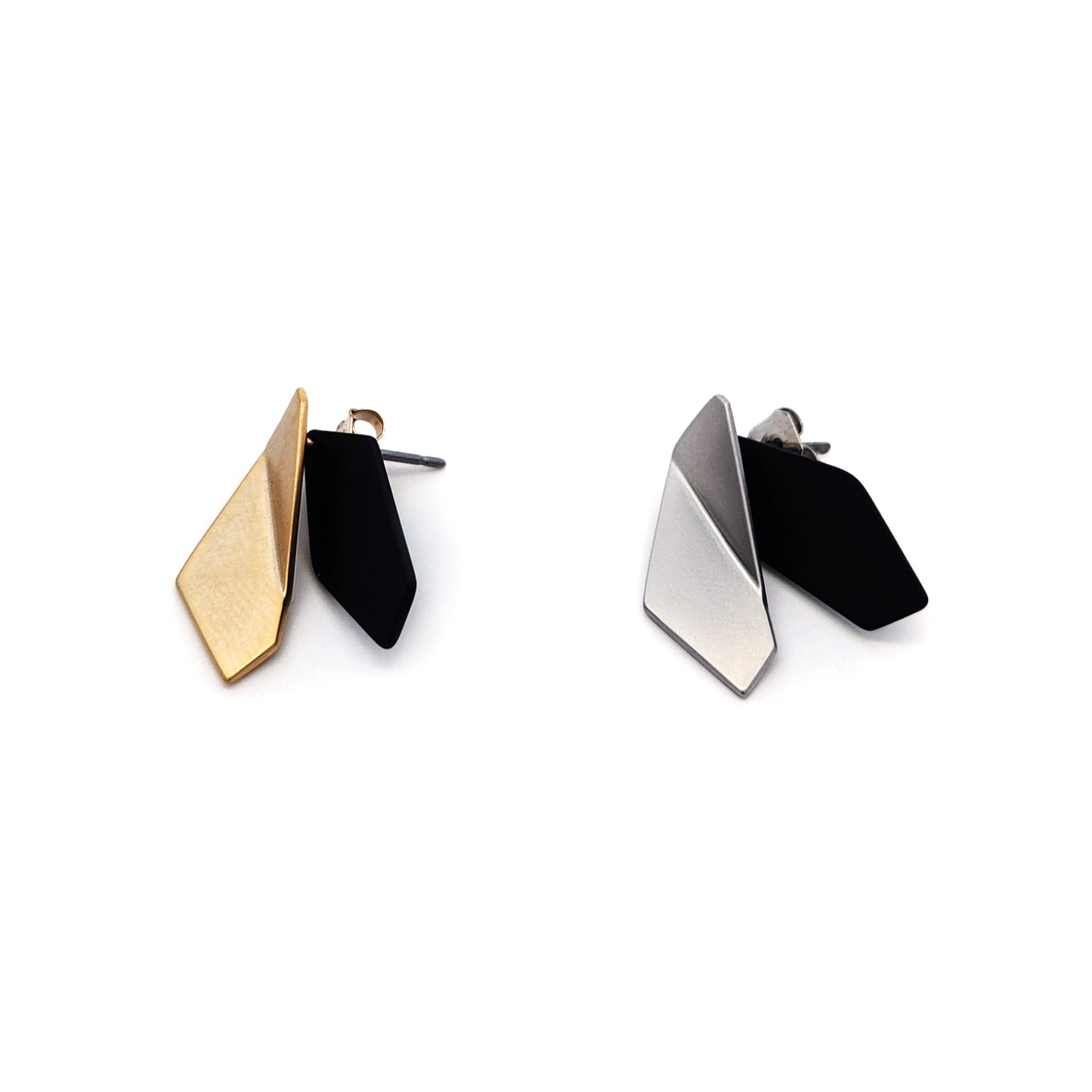 Asymmetric Faceted Earrings