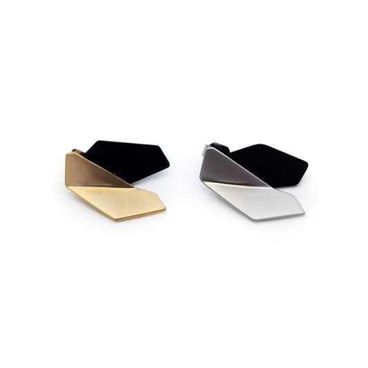 Asymmetric Faceted Earrings