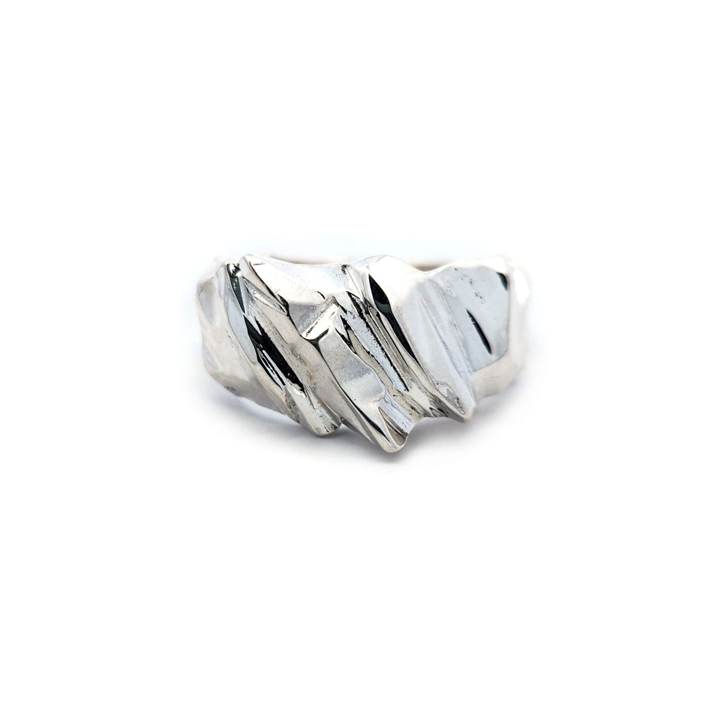 Sterling Silver 3 Ridge Mountain Ring