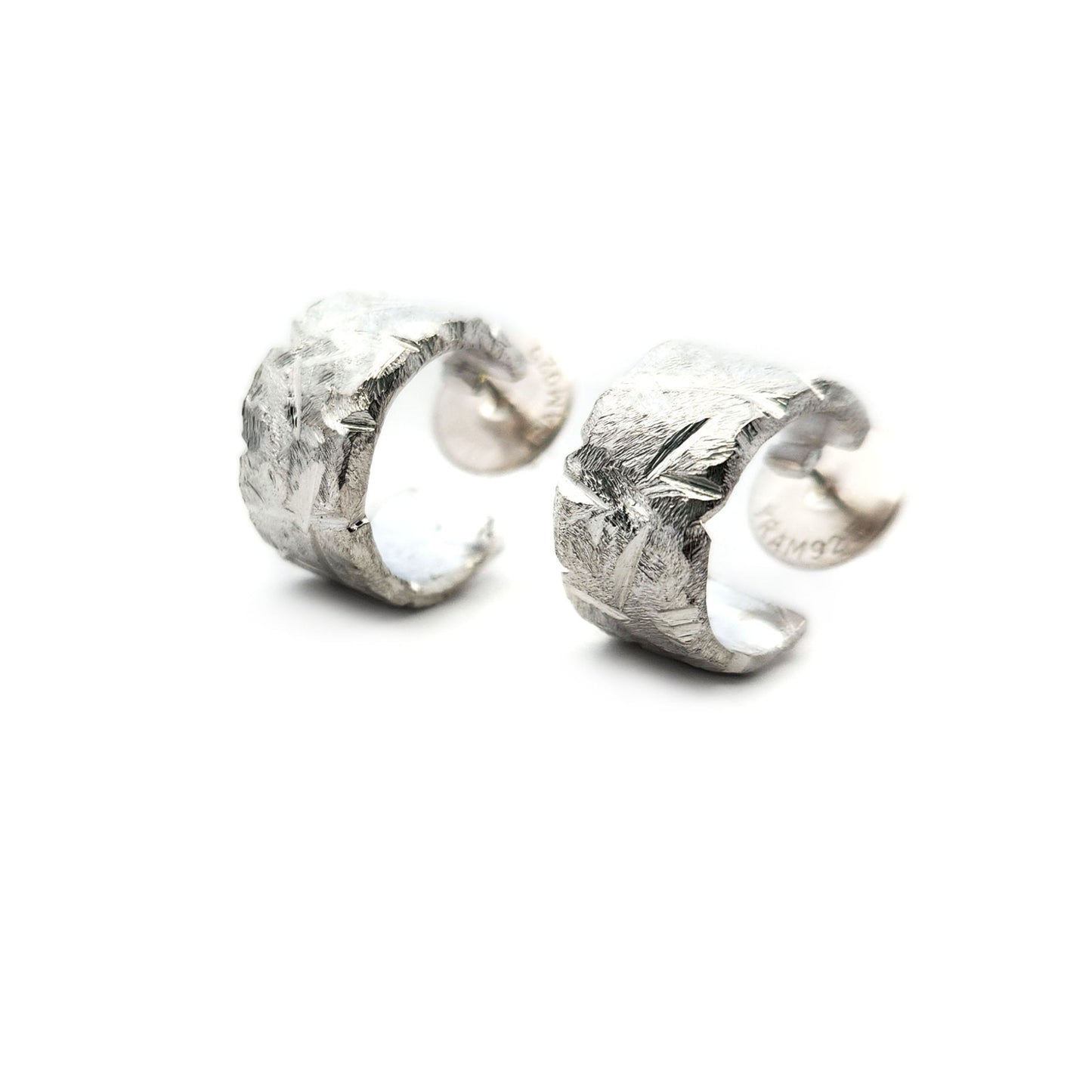 Textured Hoop Cuff Earrings