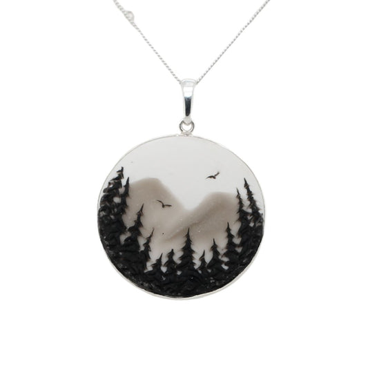 Handmade Polymer Tofino Extra Large Pendant